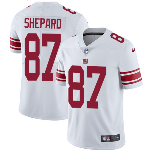 Nike Giants #87 Sterling Shepard White Men's Stitched NFL Vapor Untouchable Limited Jersey